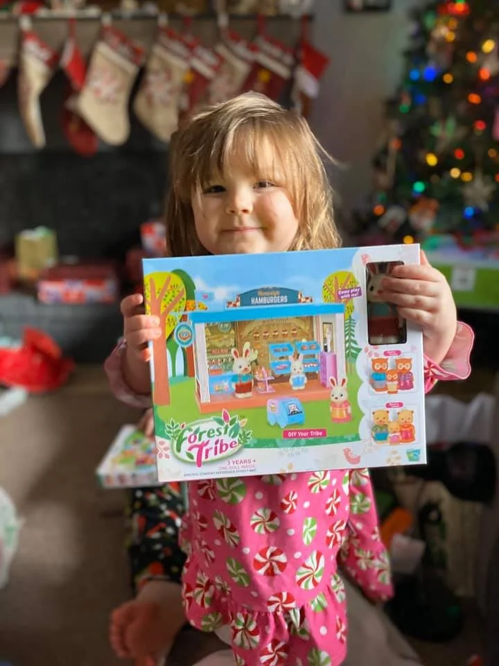 Foster Champs child at holiday event